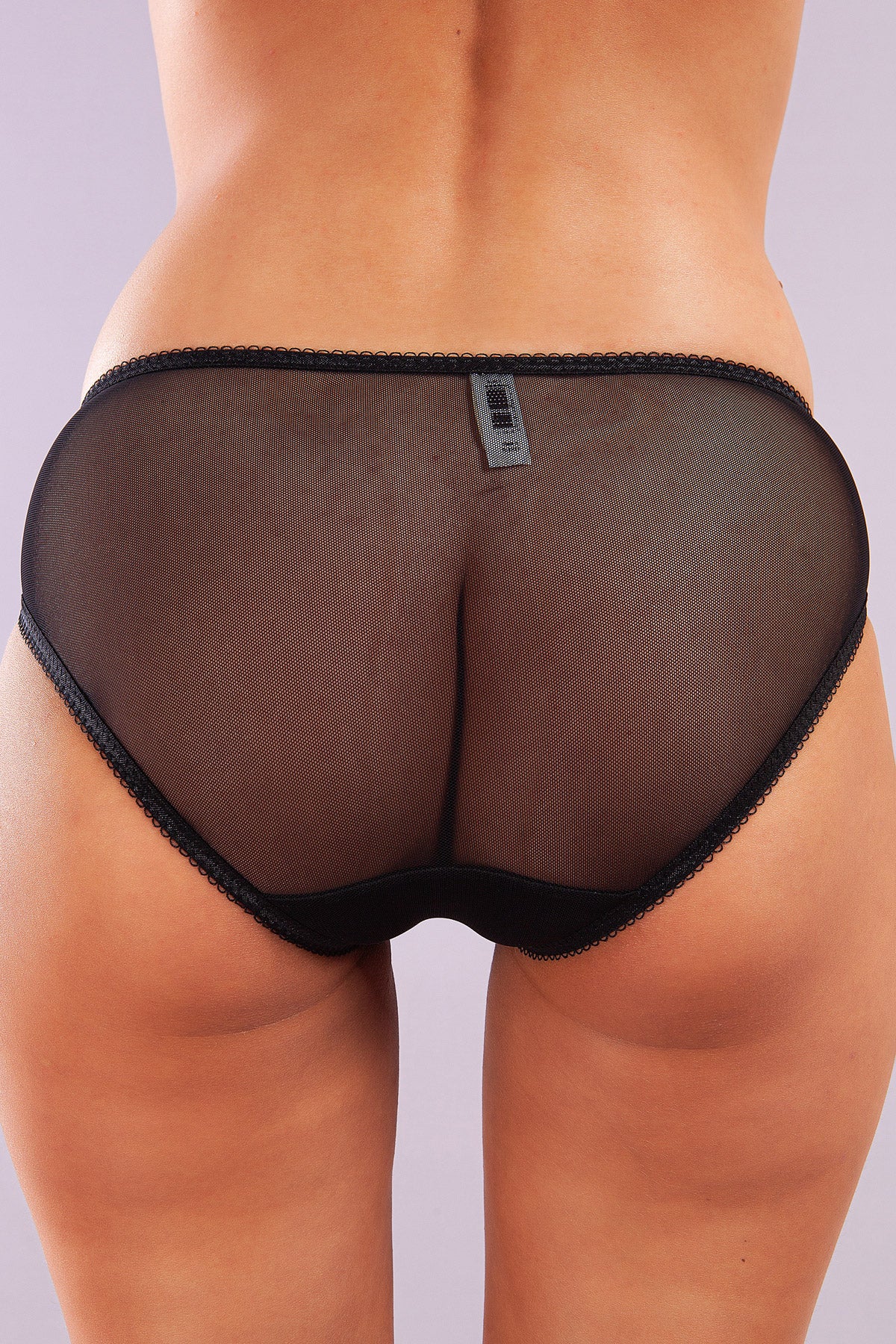 Gaspara Siyah Mini Slip Külot